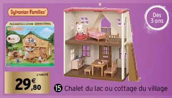 chalet du lac ou cottage du village sylvanian families