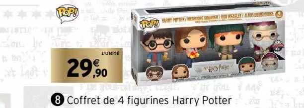 Coffret De 4 Figurines Harry Potter Pop!