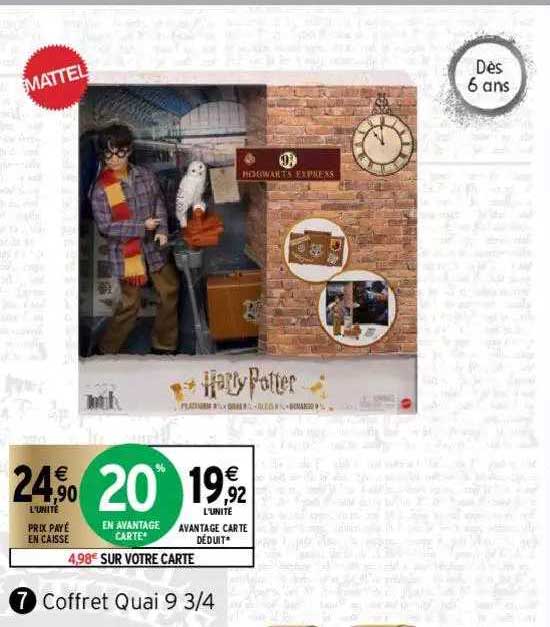 coffret quai 9 3-4 mattel harry potter