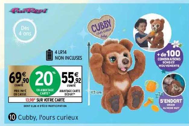 cubby, l'ours curieux