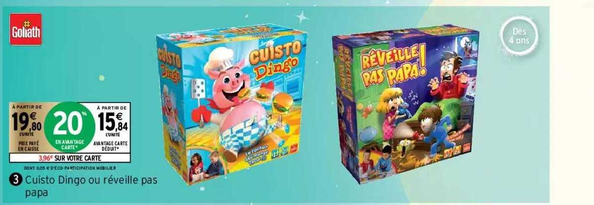 cuisto dingo ou réveille pas papa goliath