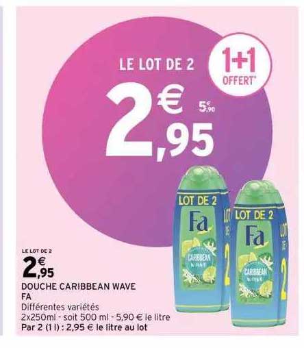 douche caribbean wave fa
