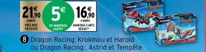 dragon racing : krokmou et harold ou dragon racing : astrid et tempête