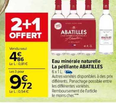 eau minérale la pétillante abatilles