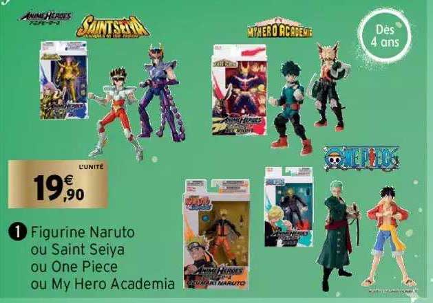 figurine naruto ou saint seiya ou one piece ou my hero academia