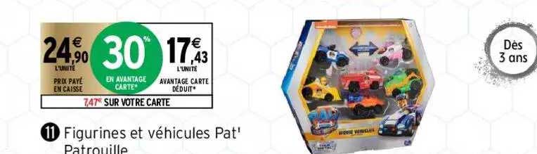 figurines et véhicules pat' patrouille