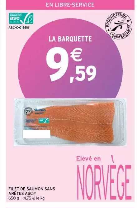 filet de saumon sans arêtes asc