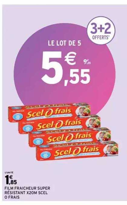 film fraîcheurs super résistant x20 m scel o frais