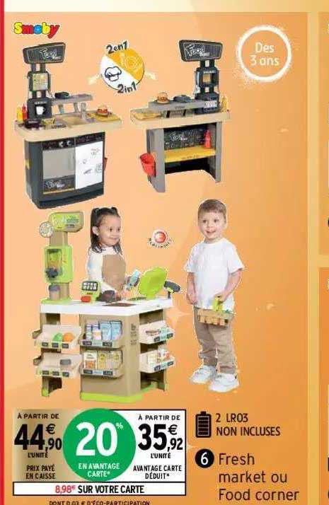 fresh market food corner smoby