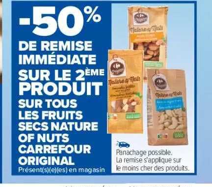 fruits secs nature of nuts carrefour original