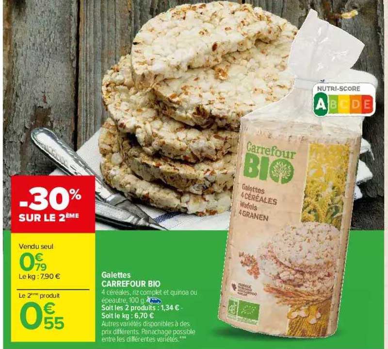 Galettes Carrefour Bio