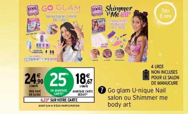 go glam u-nique nail salon ou shimmer me body art