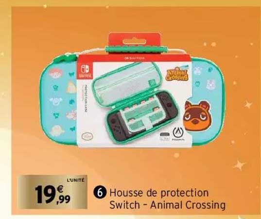 housse de protection switch - animal crossing