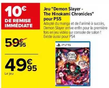 Jeu "demon Slayer - The Hinokami Chronicles" Pour Ps5
