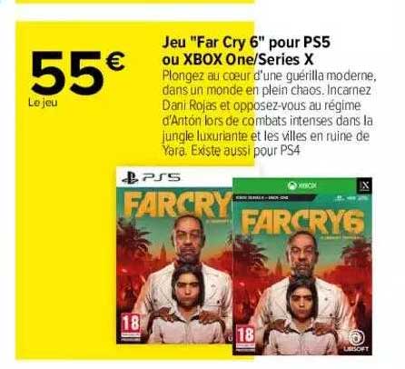 jeu "far cry 6" pour ps5 ou xbox one-séries x