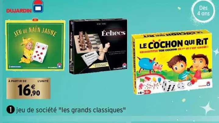 jeu de société "les grands classiques" dujardin