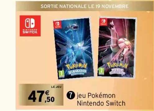 Jeu Pokémon Nintendo Switch