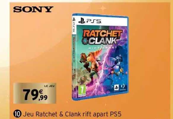 jeu ratchet & clank rift apart ps5 sony
