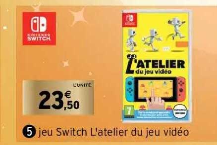 jeu switch l'atelier du jeu vidéo