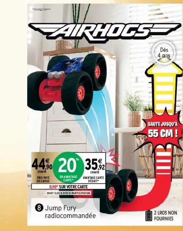 jump fury radiocommandée airhogs