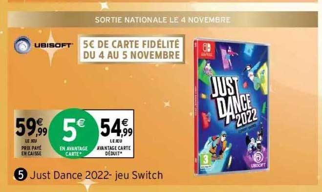 just dance 2022- jeu switch