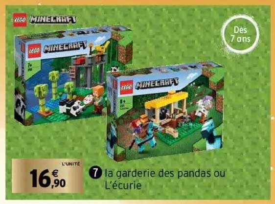 la garderie des pandas ou l'écurie lego minecraft