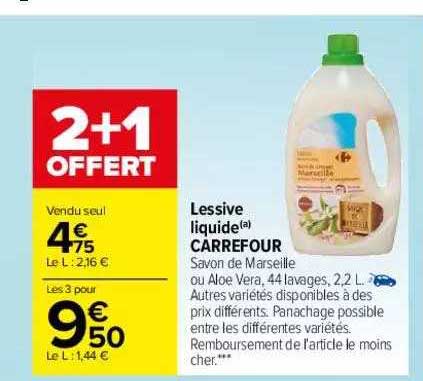 Lessive Liquide Carrefour