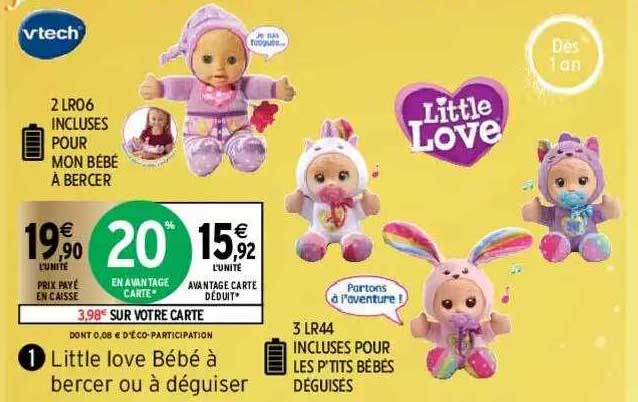 little love bébé à beerver ou à déguiser vtech