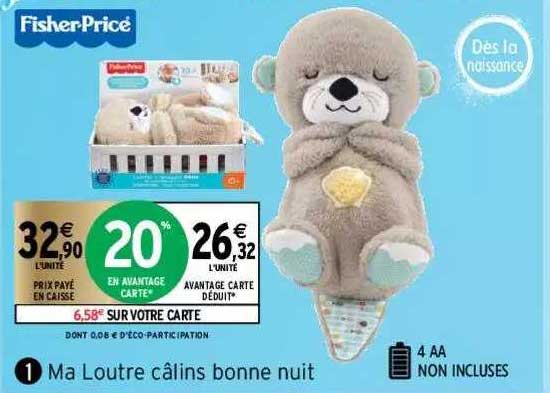ma loutre câlins bonne nuit fisher-price