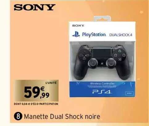manette dual shock noire sony