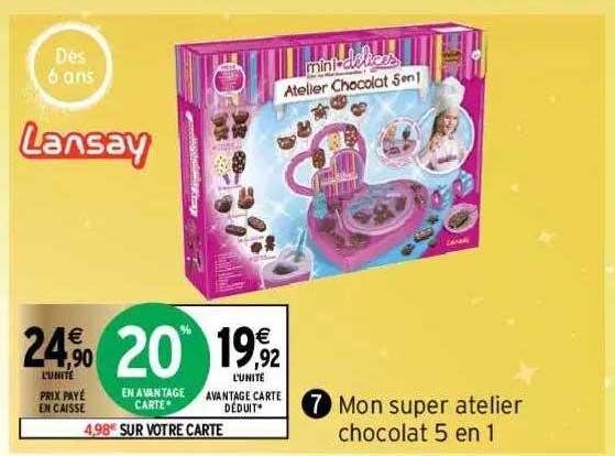 mon super atelier chocolat 5 en 1 lansay