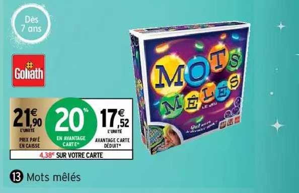 mots mêlés goliath