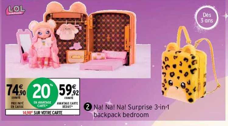 Na! Na! Na! Surprise 3-in-1 Backpack Bedroom