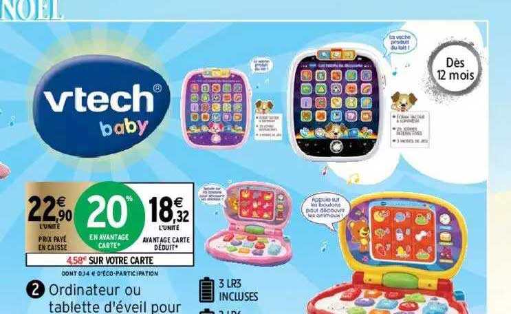 ordinateur ou tablette d'éveil vtech baby