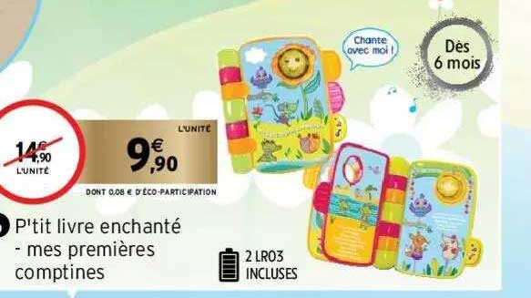 p'tit livre enchanté : mes premières comptines