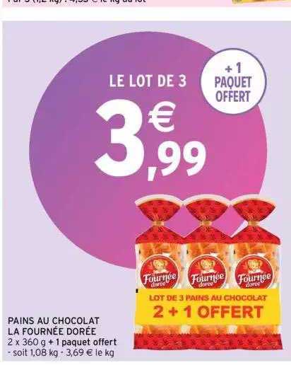 pain au chocolat la fournée dorée