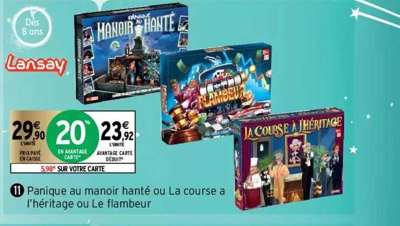 panique au manoir hanté ou la course à l'héritage ou le flambeur lansay