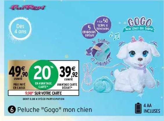 peluche "gogo" mon chien