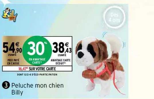 peluche mon chien billy