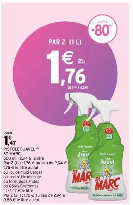 pistolet javel st marc