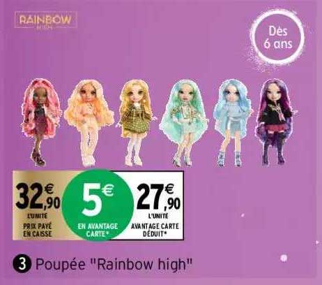 poupée "rainbow high"