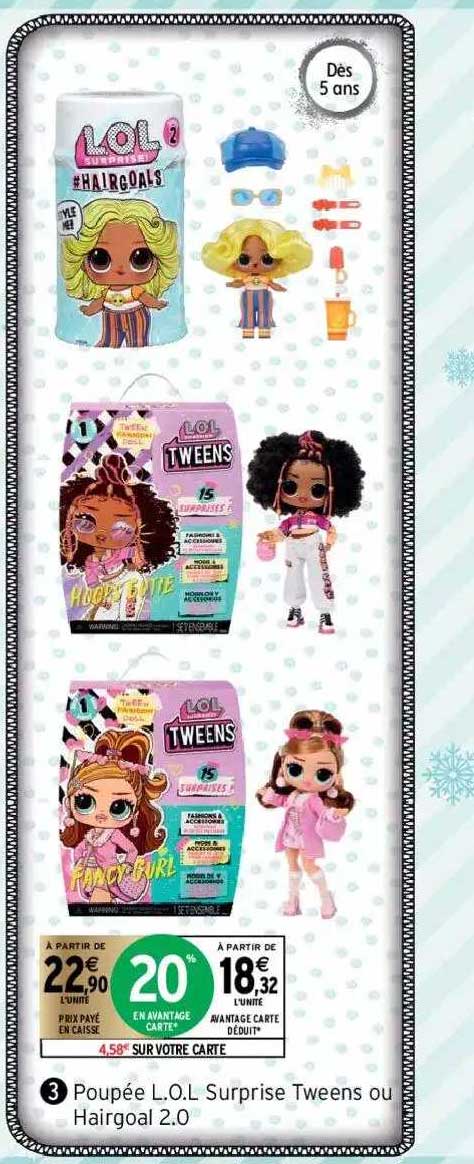 poupée l.o.l. surprise tweens ou hairgoal 2.0