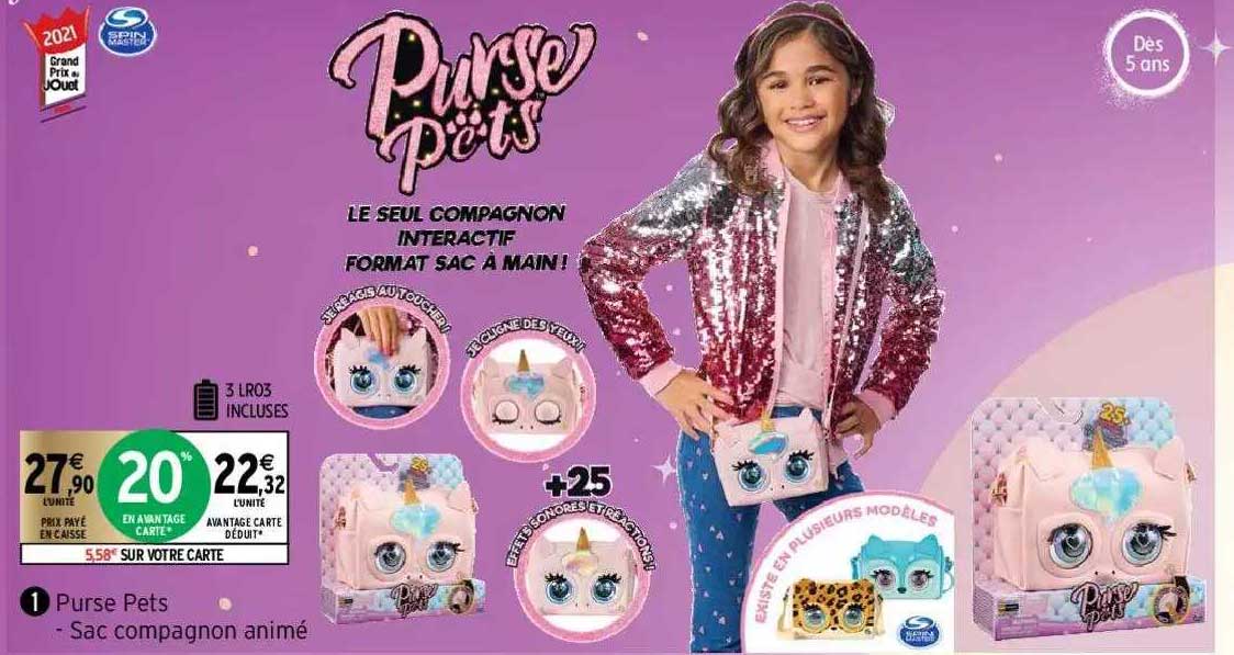 purse pets : sac compagnon animé