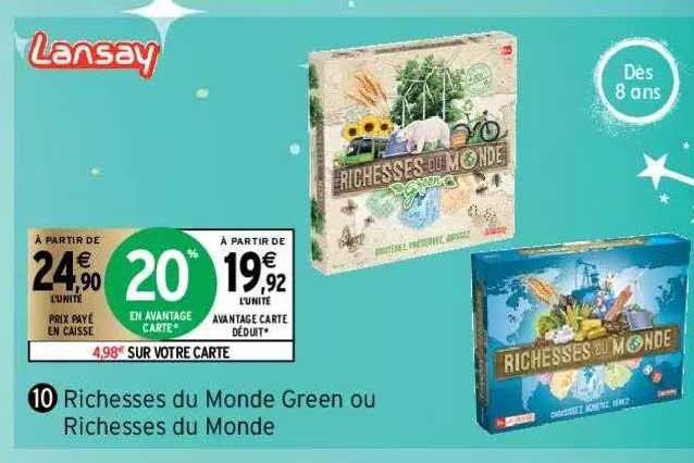 richesses du monde green ou richesses du monde lansay