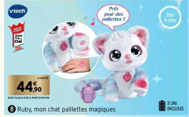 ruby, mon chat paillettes magiques vtech