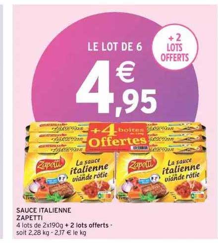 Sauce Italienne Zapetti