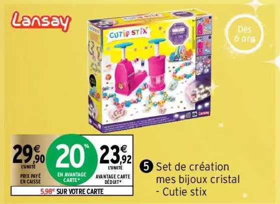 Set De Création Mes Bijoux Cristal  - Cuties Stix