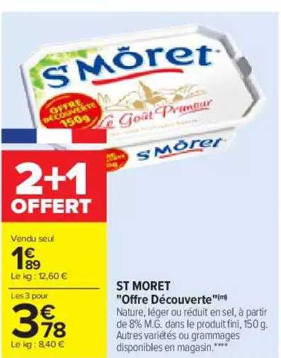 st môret "offre découverte