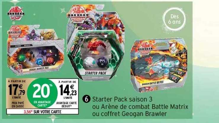 starter pack saison 3 ou arène de combat battle matrix ou coffret georgan brawler