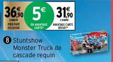 stuntshow monster truck de cascade requin